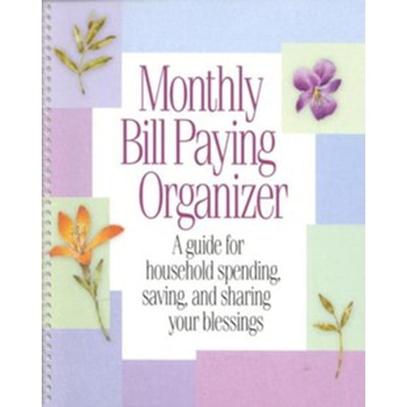 Monthly Bill Paying Organizer - A Simple Way to Organize Bills and Receipts with Monthly Pockets - 8x10 Spiral Bound