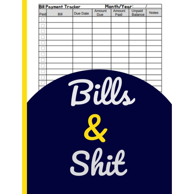 Monthly Bill & Shit 2022 Budgeting Planner monthly bill payment