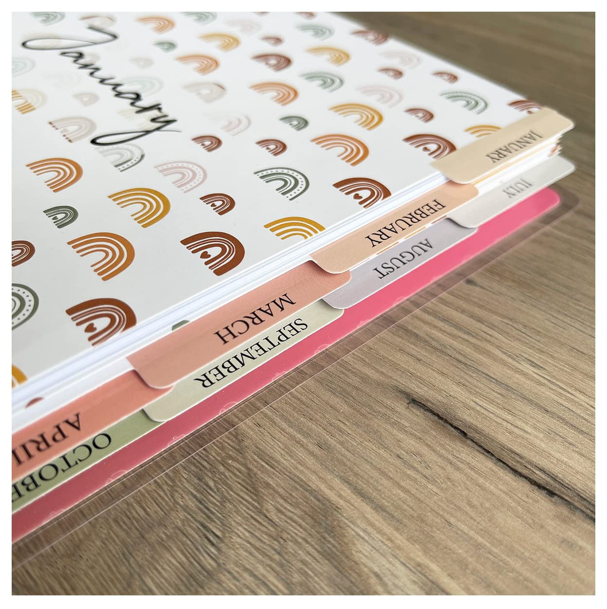 Monthly Binder Dividers set for Classic Size Happy Planners, 9Disc