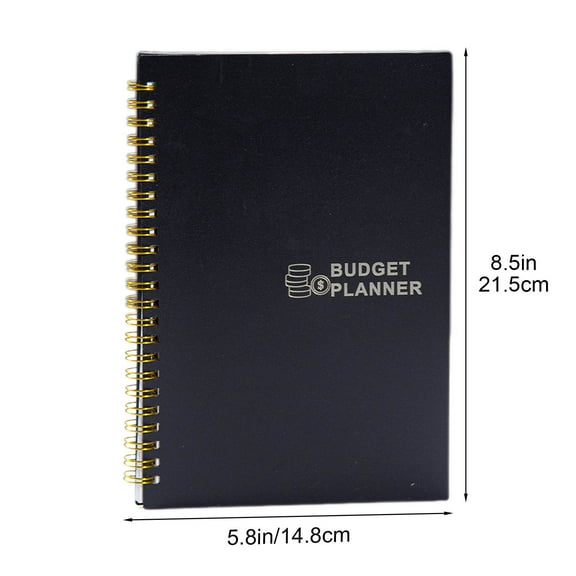 Monthly Budget Book & Expense Tracker | Cash Envelope System Replacement | Financial Planner Notebook for Personal & Business Use | 1-Pack