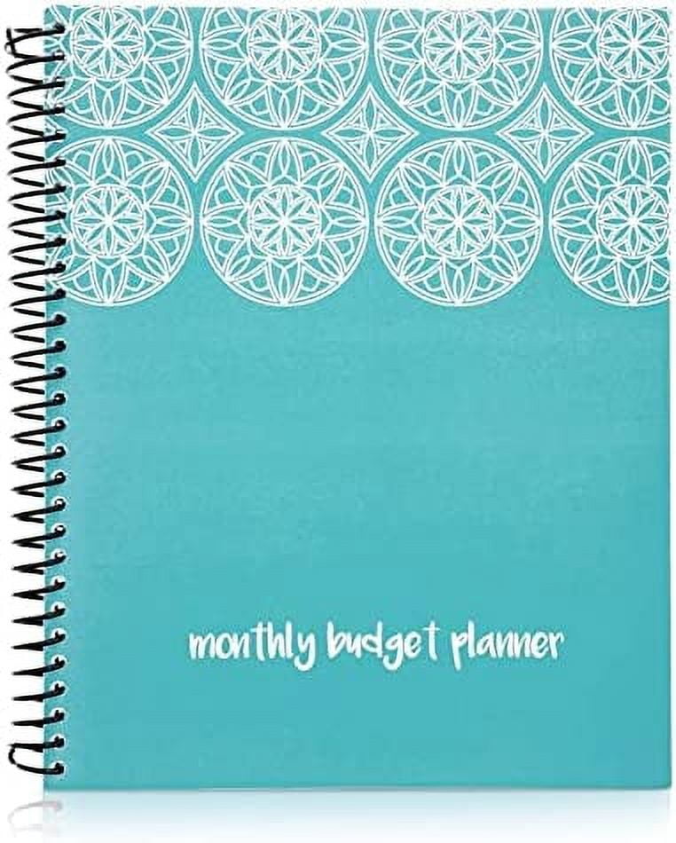 Monthly Budget Planner with Pockets, Bill Organizer Expense Tracker
