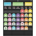 thumbnail image 1 of Monthly Calendar Pocket Chart with 92 Activity Cards for Kids,Simplified Calendar Pocket Chart for Kids Easy Learning,Classroom/Teacher Must Have Supplies/School Decor (Black English), 1 of 8