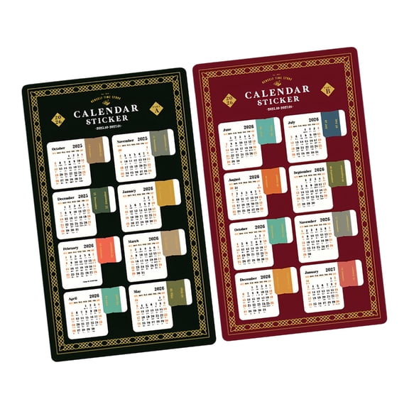 Monthly Calendar Tab Stickers Adhesive for Planners Journals Notebooks