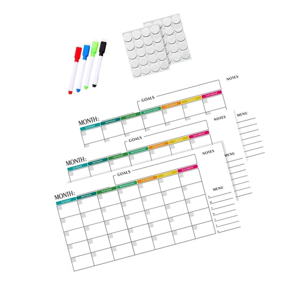 Monthly Calendar Whiteboard Calendar Dry Erases Calendars School Office Supplies For Planning And Task Management
