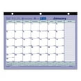 thumbnail image 1 of Monthly Desk Pad Calendar, 11 x 8.5, White/Blue/Green Sheets, Black Binding, 12-Month (Jan to Dec): 2024 | Bundle of 10 Each, 1 of 3