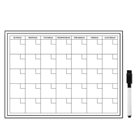 Monthly Dry Erase 24" x 18" Large Wall Calendar Monthly Planner