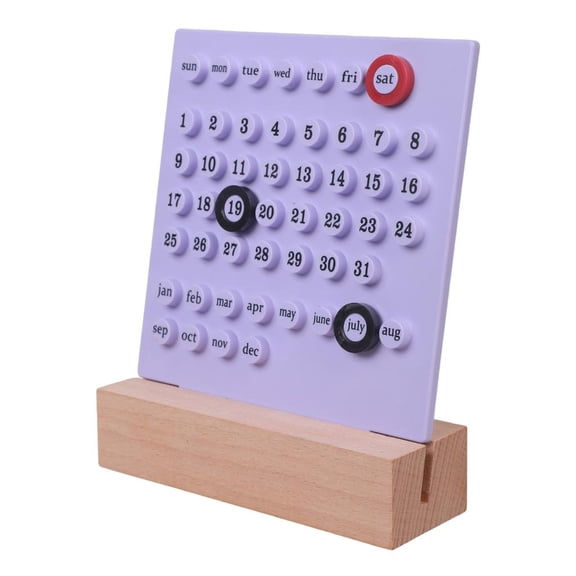 Monthly Permanent Calendar Desk Countdown Calendar Reminder for Office Desk