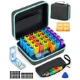 thumbnail image 1 of Monthly Pill Organizer 2 Times a Day, with Weekly Pill Bag, Portable Hard Shell, Pill Cutter, Plastic Opening Pick, Monthly & Weekly Stickers, Convenient Medication Management and Tracking, 1 of 1