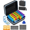 thumbnail image 1 of Monthly Pill Organizer 3 Times a Days, Medicine Organizer Box with Portable Hard Shell and Pill Cutter, 31 Day Pill Box with Monthly and Weekly Sticker, 1 of 8