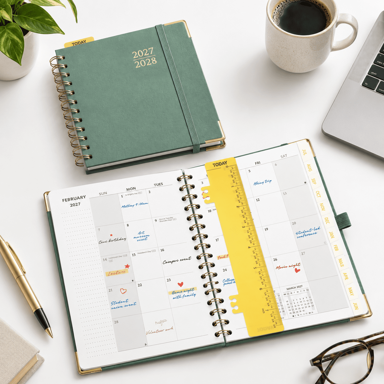 Monthly Planner 2027-2028 6.25" X 8.5" 18-month Calendar Book - Walmart.com