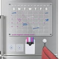 thumbnail image 1 of Monthly Planner Acrylic Magnetic Dry Erase Board, Adhesive Board with 6 Pens, 1 of 6