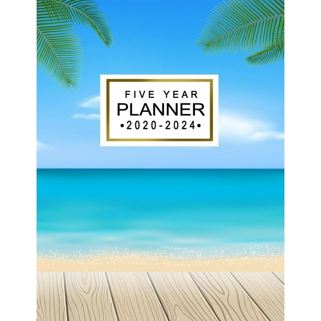 Monthly Planner Five Year: Five Year Planner 2020-2024 (Paperback)