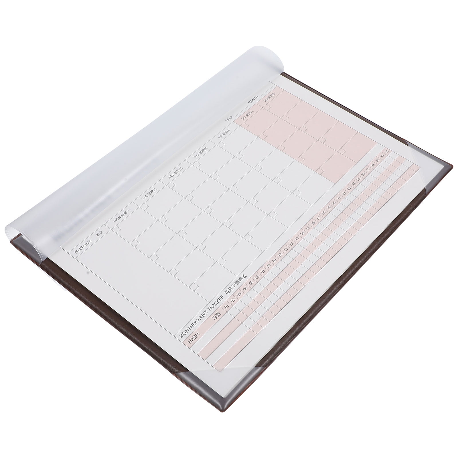 Monthly Schedule Note Pads Blank Notepad Desk Planner Notepads Habit