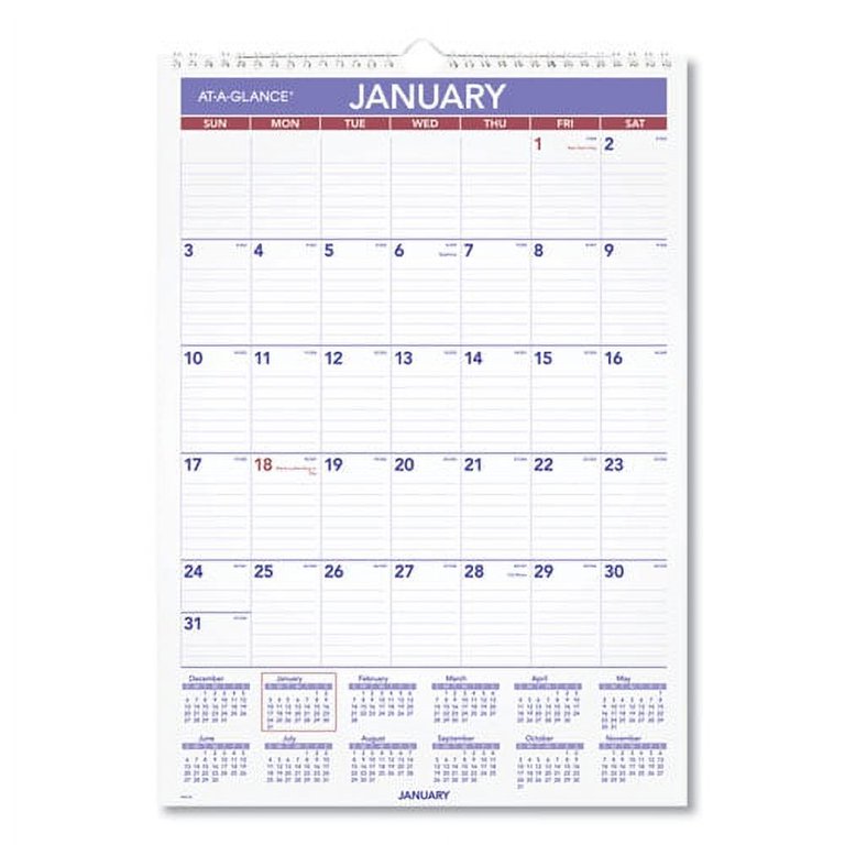 Monthly Wall Calendar with Ruled Daily Blocks, 12 x 17, White Sheets, 12-Month (Jan to Dec): 2024 Monthly Wall Calendar with Ruled Daily Blocks, 12 x 17, White Sheets, 12-Month (Jan to Dec): 2024