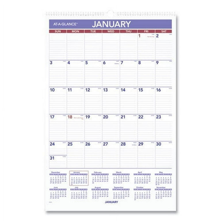 Monthly Wall Calendar with Ruled Daily Blocks, 12 x 17, White Sheets, 12-Month (Jan to Dec): 2024 Monthly Wall Calendar with Ruled Daily Blocks, 12 x 17, White Sheets, 12-Month (Jan to Dec): 2024