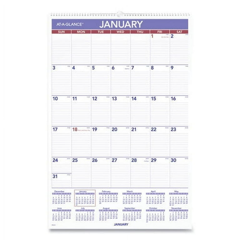 Monthly Wall Calendar with Ruled Daily Blocks, 20 x 30, White Sheets, 12-Month (Jan to Dec): 2024 Monthly Wall Calendar with Ruled Daily Blocks, 20 x 30, White Sheets, 12-Month (Jan to Dec): 2024