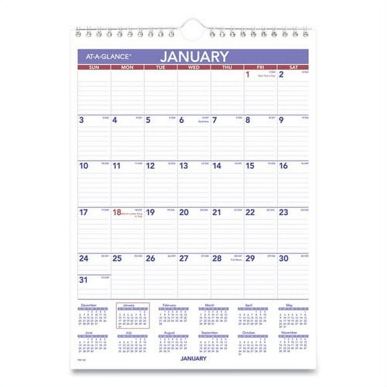 Monthly Wall Calendar with Ruled Daily Blocks, 8 x 11, White Sheets, 12-Month (Jan to Dec): 2024 Monthly Wall Calendar with Ruled Daily Blocks, 8 x 11, White Sheets, 12-Month (Jan to Dec): 2024