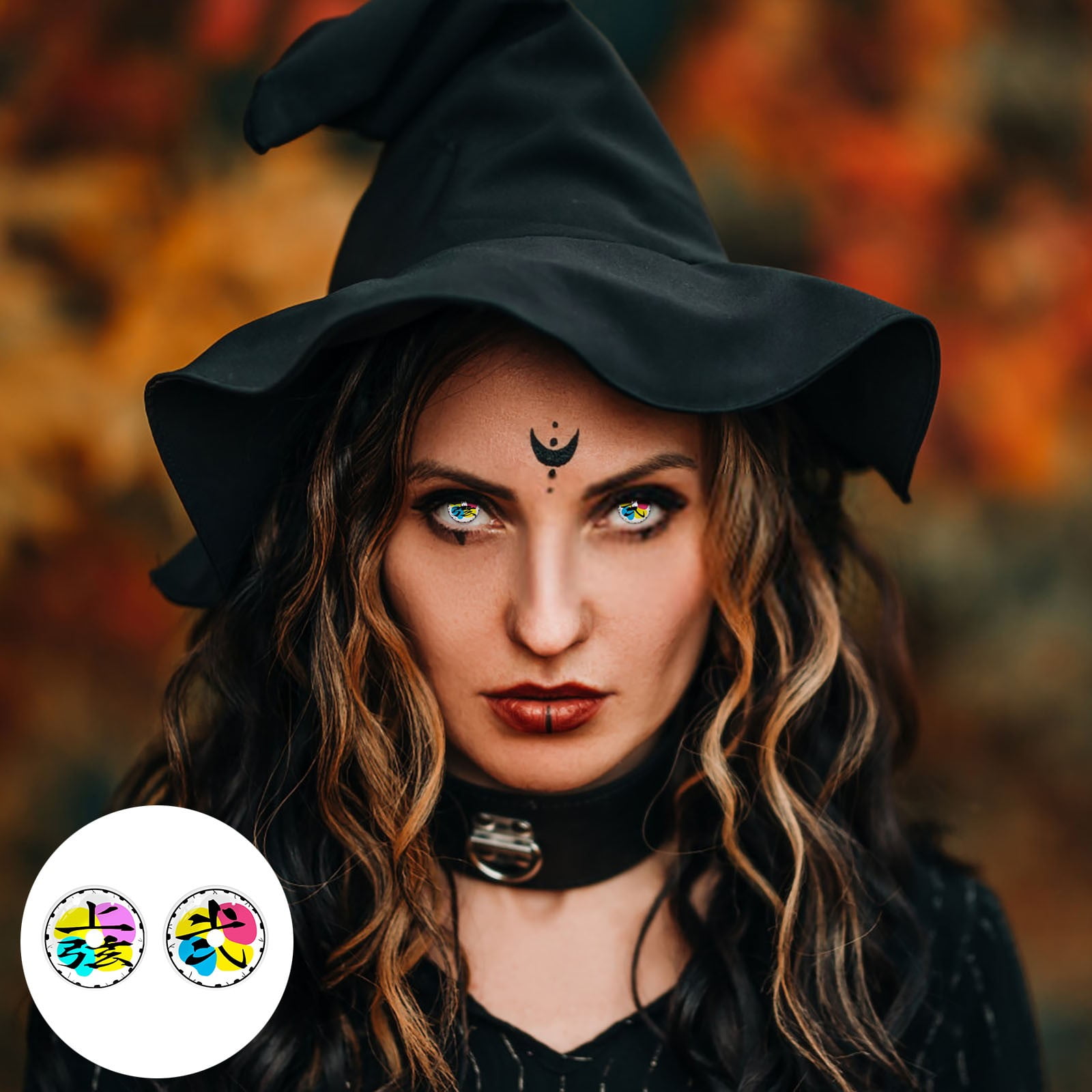 Monthly disposable colored Lenses Nonprescription colored contacts 1ml Party Eyes Unique Color