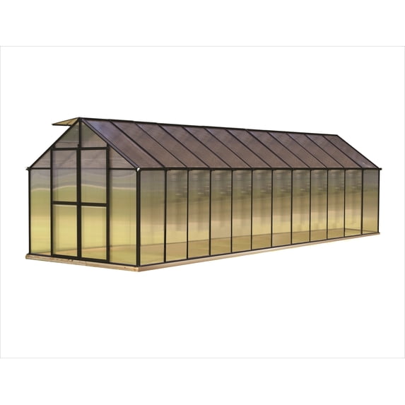 Monticello 8FT x 24FT Black Greenhouse