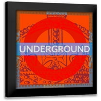 Montillio, Louise 12x12 Black Modern Framed Museum Art Print Titled - London Calling I