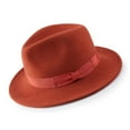 thumbnail image 1 of Montique Cognac Color 2 1/2 Inch Wide Brim Wool Felt Hat H-70, 1 of 1
