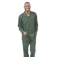 thumbnail image 1 of Montique Hunter Solid Color 2 Piece Men's Walking Suit Long Sleeve Shirt 1641, 1 of 1