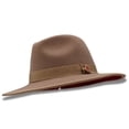 thumbnail image 1 of Modernique Collection: Montique Tan 3 1/8" Brim Red Bottom Wool Felt Dress Hat, 1 of 4