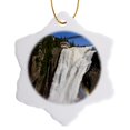 thumbnail image 1 of 3drose, Montmorency Falls Near Quebec City, Canada-cn10 Jmo0000 - Jerry and Marcy Monkman, 3 inch Snowflake Porcelain Ornament, 1 of 7
