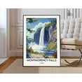 thumbnail image 1 of Montmorency Falls Quebec Canada Nature Landscape Wall Art Photo, Unframed Canvas 24x36in, 1 of 4