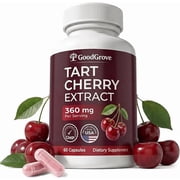 Montmorency Tart Cherry Capsules - Cold Pressed Tart Cherry Extract, 360mg Per Serving - Joint & Uric Acid Support - Vegan, Non-GMO, Gluten Free - 60 Count