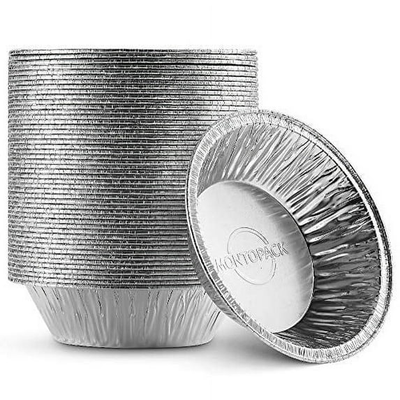 Montopack 5" Aluminum Pie & Tart Pan, 50 Count