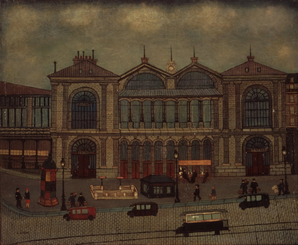Montparnasse Station (Gare Montparnasse) Canvas Art - (24 x 18)