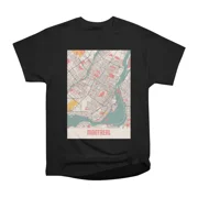 Montreal Canada Chalk City Map T-Shirt Tee Gift For Him Merch For Her Apparel For Friend