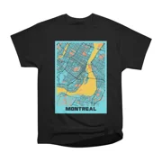 Montreal Canada Gloria City Map T-Shirt Tee Gift For Him Merch For Her Apparel For Friend