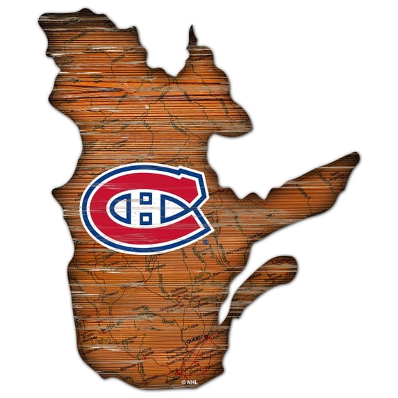 Montreal Canadiens 24'' x 24'' Distressed Cutout Sign