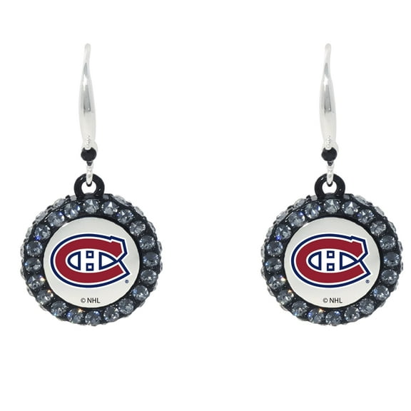 Montreal Canadiens Hockey Puck Earrings
