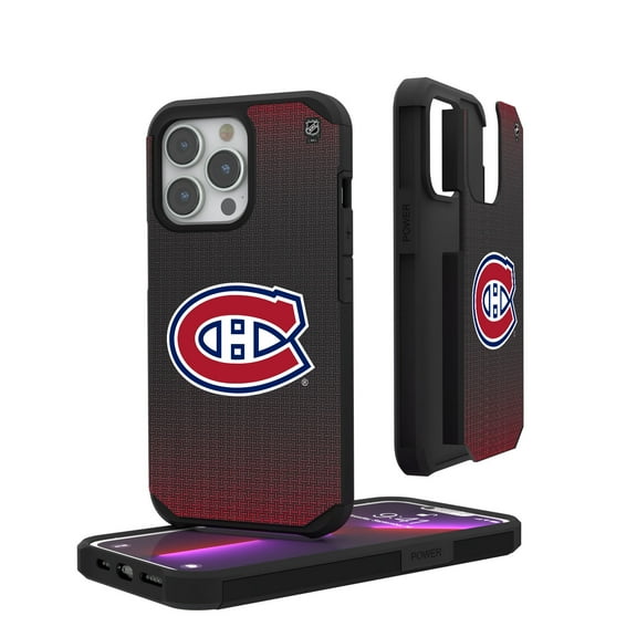 Montreal Canadiens Linen Logo iPhone Rugged Case