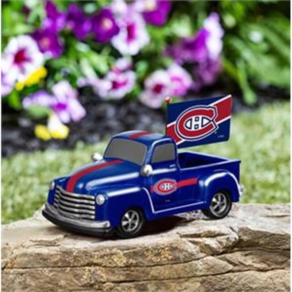 Montreal Canadiens 9 Inch Metal Rally Truck Statue, Outdoor Garden or Indoor Fan Decor, Sports Fan Collectible Figurine, Officially Licensed