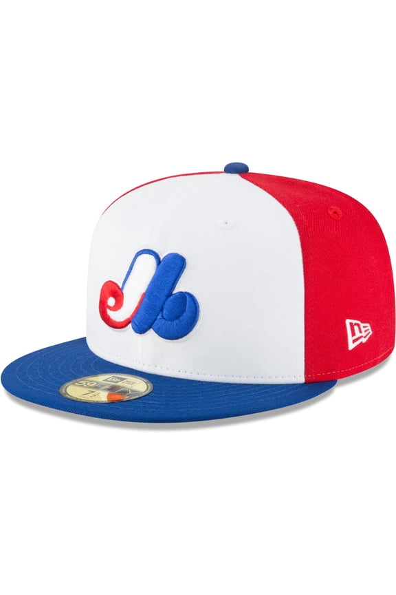 Men's New Era White Montreal Expos Cooperstown Collection Wool 59FIFTY Fitted Hat
