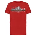 thumbnail image 1 of Montreal Skyline W/Shadow Tee Men's -Image by Shutterstock Men's T-shirt, 1 of 2