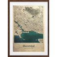 thumbnail image 1 of Montreal map Framed Art Modern Wall Decor, 1 of 15