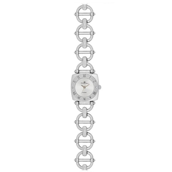 Montres Carlo Women Luxury Elegant Fashion Analog Quartz Bracelet Dress Watch (Silver)
