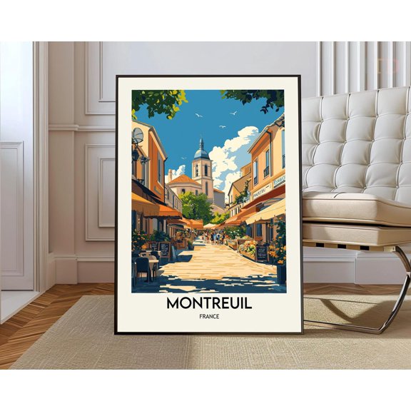 Montreuil Paris Suburb Poster Unframed Paper Print