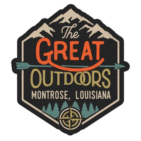 Montrose Louisiana The Great Outdoors Design 2-Inch Vinyl Decal Sticker