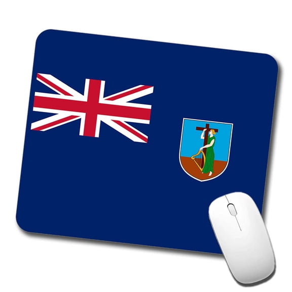 Montserrat Country Flag Mouse Pad Low Profile Gaming Mat