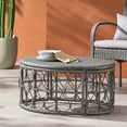 thumbnail image 1 of Montserrat Wicker Outdoor Coffee Table, Gray, 1 of 10