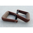 Montura Charra Estribos Cuero, Charro Saddle Brown Stirrups, Estribos