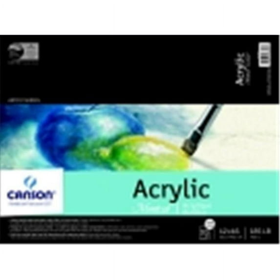 Montval 16 x 20 in. Acrylic Tape Binding Acid-Free Cold Press Paper Pad, 148 Lbs. - 10 Sheets