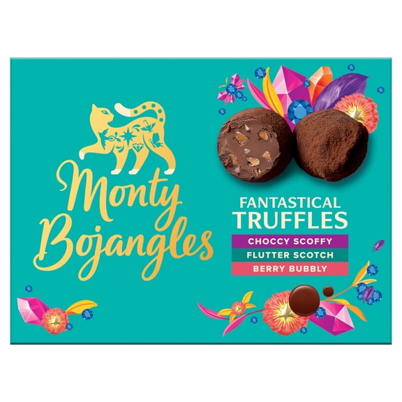Monty Bojangles Selection Of Cocoa Truffles 135G, Imported from Britain