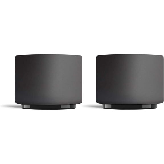 Monty Milk Art Espresso Cups - Small Double Wall Ceramic Demitasse, Matte Black with Graphite Base, 3 oz Cup (Set of 2)